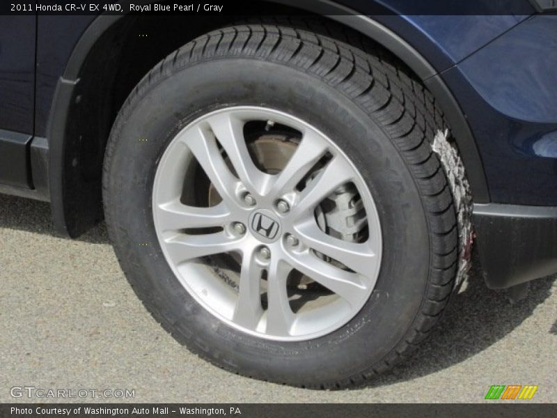 Royal Blue Pearl / Gray 2011 Honda CR-V EX 4WD