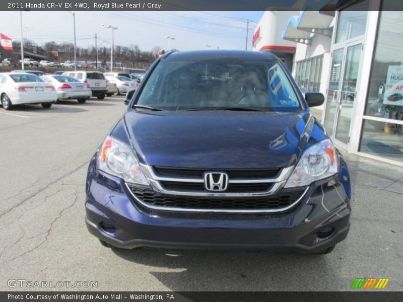 Royal Blue Pearl / Gray 2011 Honda CR-V EX 4WD