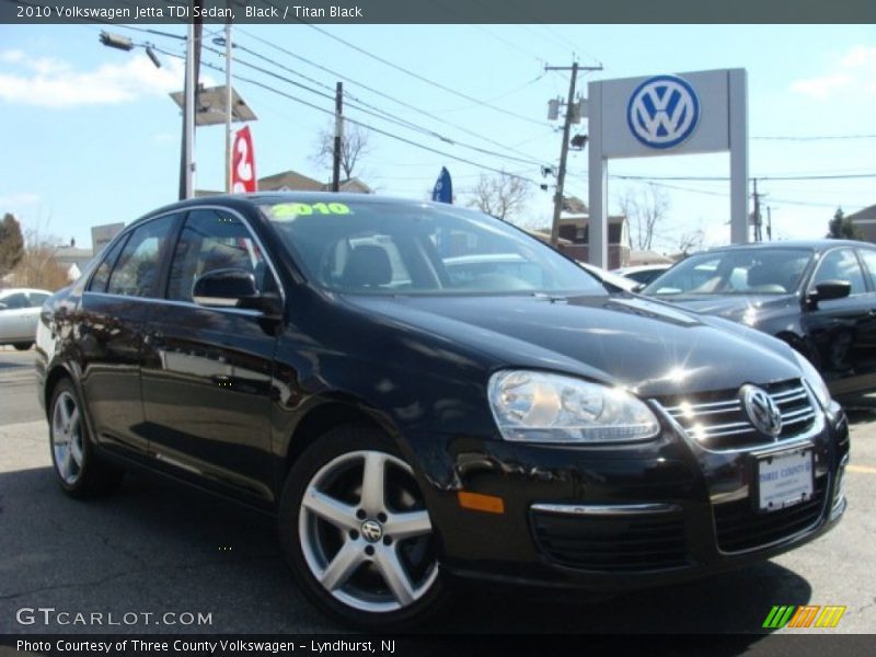 Black / Titan Black 2010 Volkswagen Jetta TDI Sedan