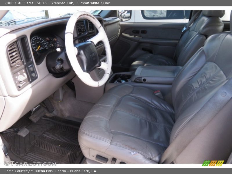 Summit White / Oak 2000 GMC Sierra 1500 SL Extended Cab