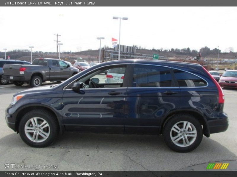 Royal Blue Pearl / Gray 2011 Honda CR-V EX 4WD
