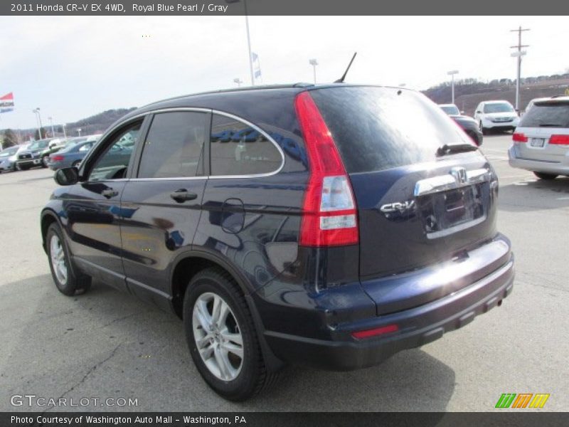Royal Blue Pearl / Gray 2011 Honda CR-V EX 4WD