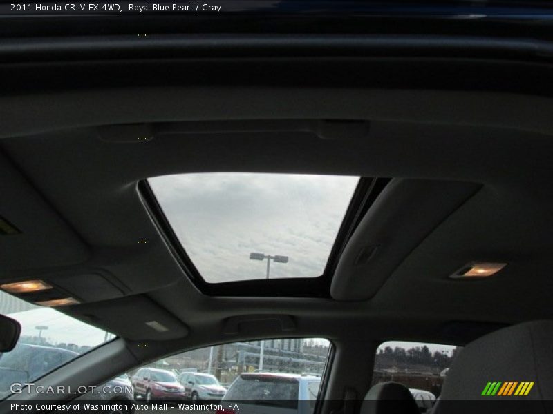 Royal Blue Pearl / Gray 2011 Honda CR-V EX 4WD