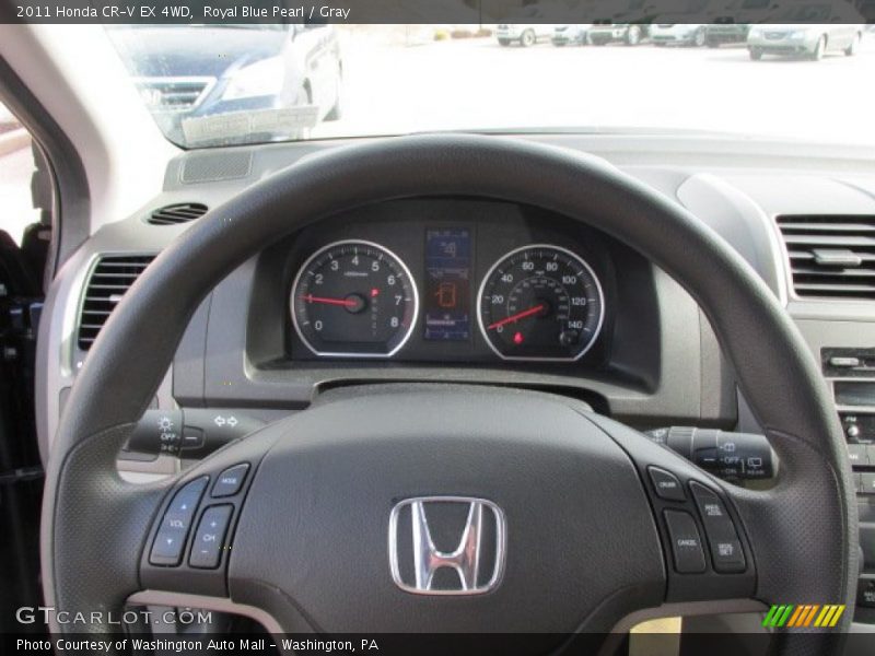 Royal Blue Pearl / Gray 2011 Honda CR-V EX 4WD