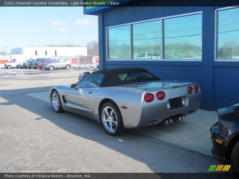 Light Pewter Metallic / Black 2002 Chevrolet Corvette Convertible