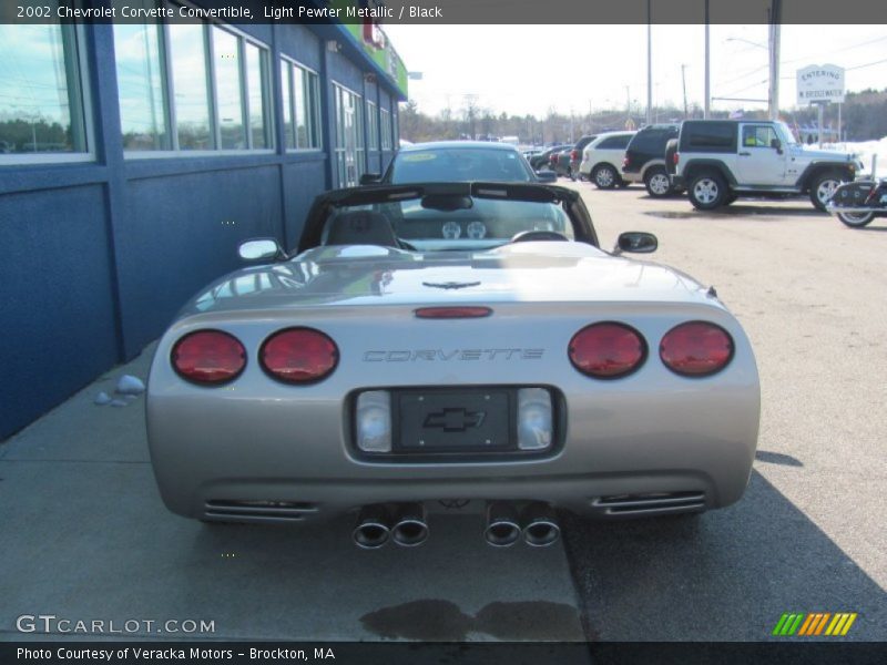 Light Pewter Metallic / Black 2002 Chevrolet Corvette Convertible
