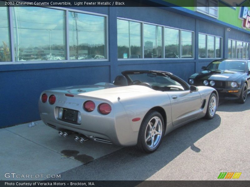 Light Pewter Metallic / Black 2002 Chevrolet Corvette Convertible