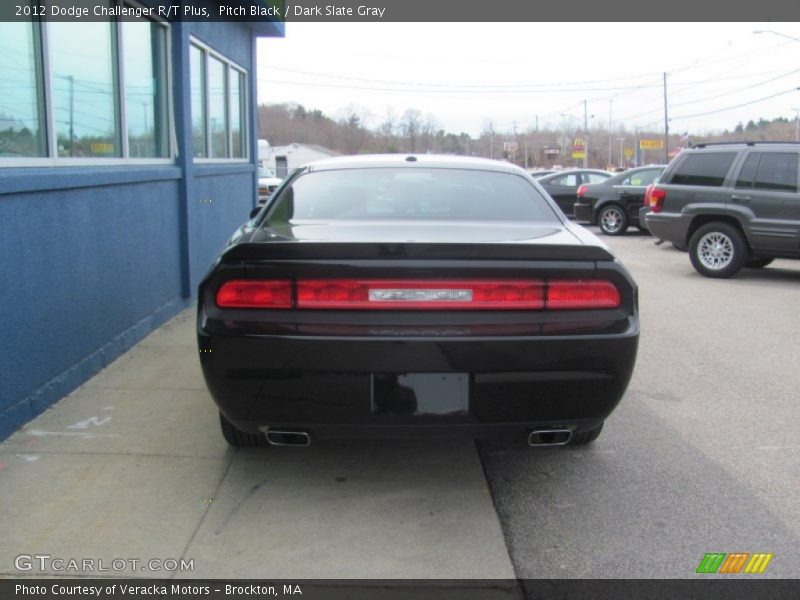 Pitch Black / Dark Slate Gray 2012 Dodge Challenger R/T Plus