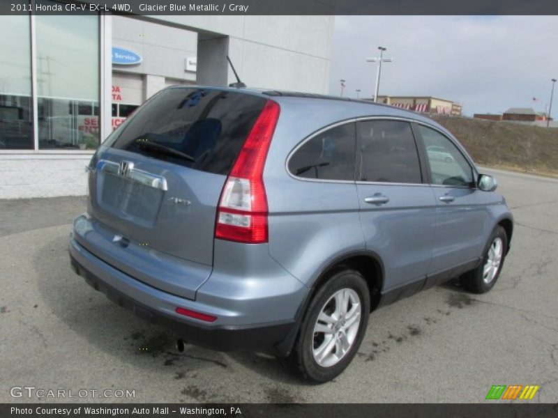 Glacier Blue Metallic / Gray 2011 Honda CR-V EX-L 4WD