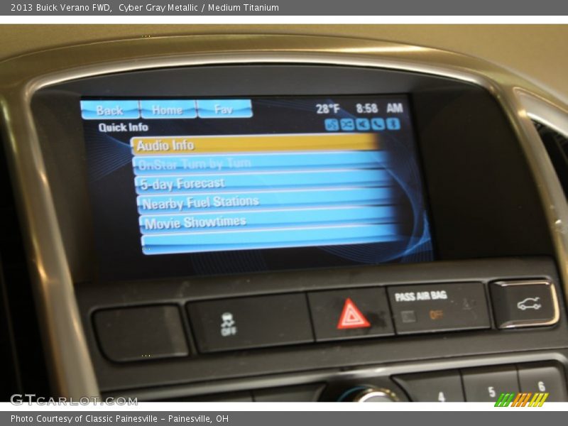 Cyber Gray Metallic / Medium Titanium 2013 Buick Verano FWD