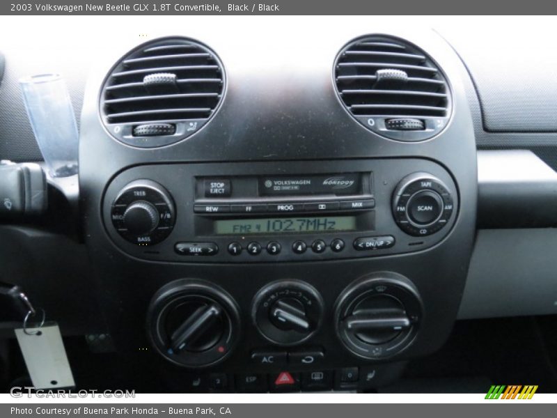 Black / Black 2003 Volkswagen New Beetle GLX 1.8T Convertible