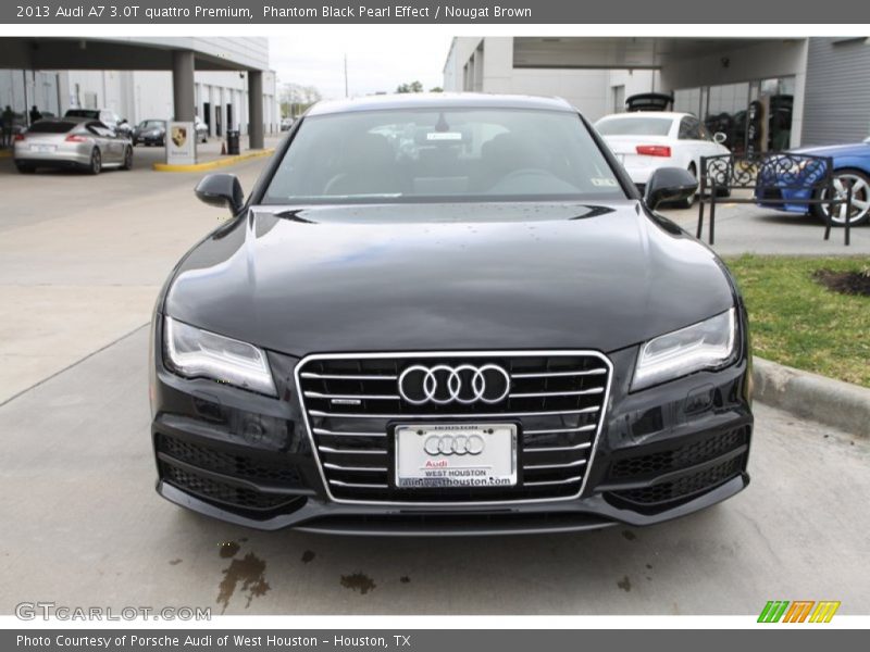 Phantom Black Pearl Effect / Nougat Brown 2013 Audi A7 3.0T quattro Premium