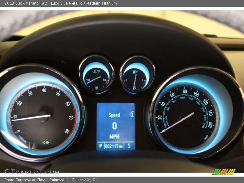 Luxo Blue Metallic / Medium Titanium 2013 Buick Verano FWD