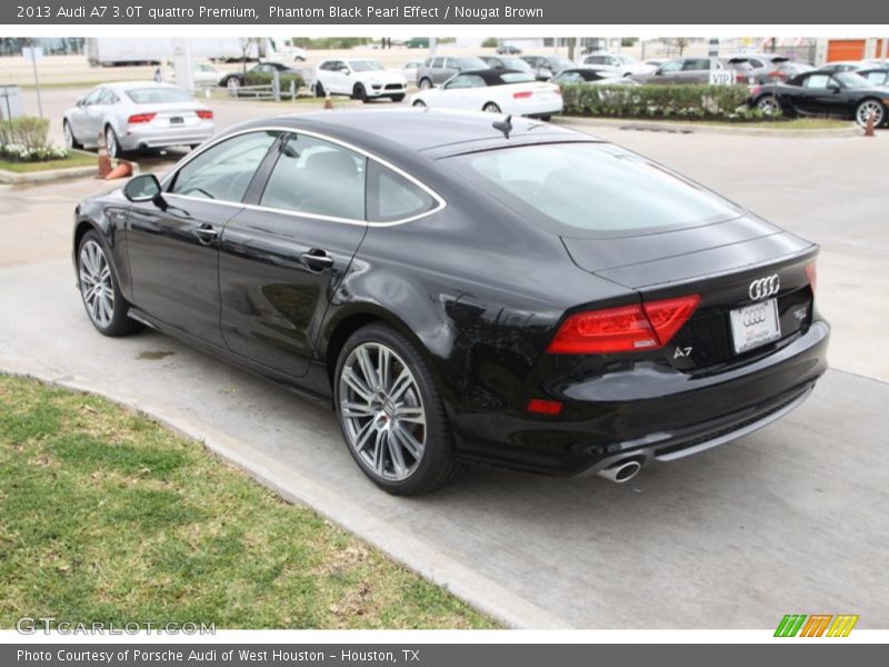 Phantom Black Pearl Effect / Nougat Brown 2013 Audi A7 3.0T quattro Premium