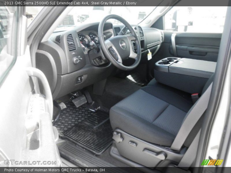 Steel Gray Metallic / Ebony 2013 GMC Sierra 2500HD SLE Extended Cab 4x4