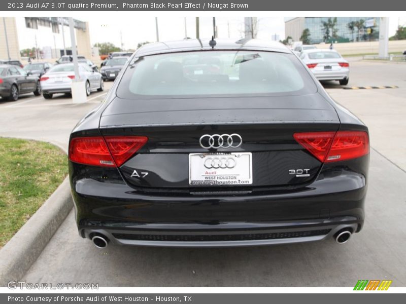 Phantom Black Pearl Effect / Nougat Brown 2013 Audi A7 3.0T quattro Premium