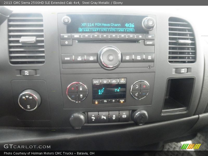 Steel Gray Metallic / Ebony 2013 GMC Sierra 2500HD SLE Extended Cab 4x4