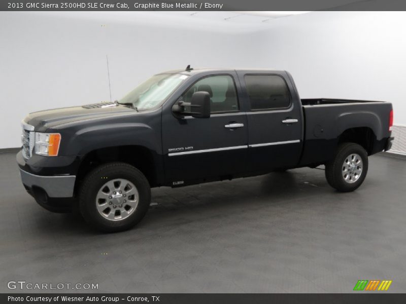 Graphite Blue Metallic / Ebony 2013 GMC Sierra 2500HD SLE Crew Cab