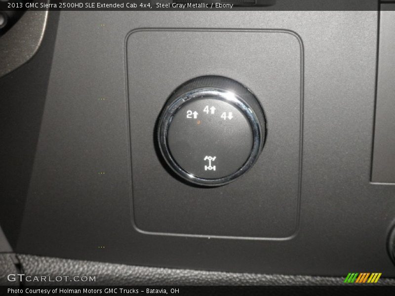 Steel Gray Metallic / Ebony 2013 GMC Sierra 2500HD SLE Extended Cab 4x4