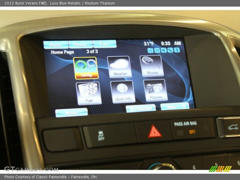 Luxo Blue Metallic / Medium Titanium 2013 Buick Verano FWD