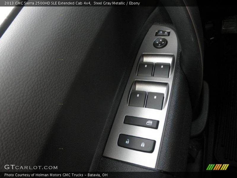Steel Gray Metallic / Ebony 2013 GMC Sierra 2500HD SLE Extended Cab 4x4
