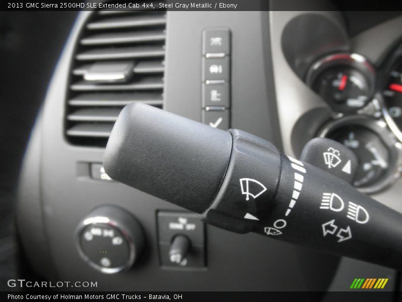 Steel Gray Metallic / Ebony 2013 GMC Sierra 2500HD SLE Extended Cab 4x4