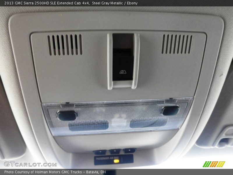 Steel Gray Metallic / Ebony 2013 GMC Sierra 2500HD SLE Extended Cab 4x4
