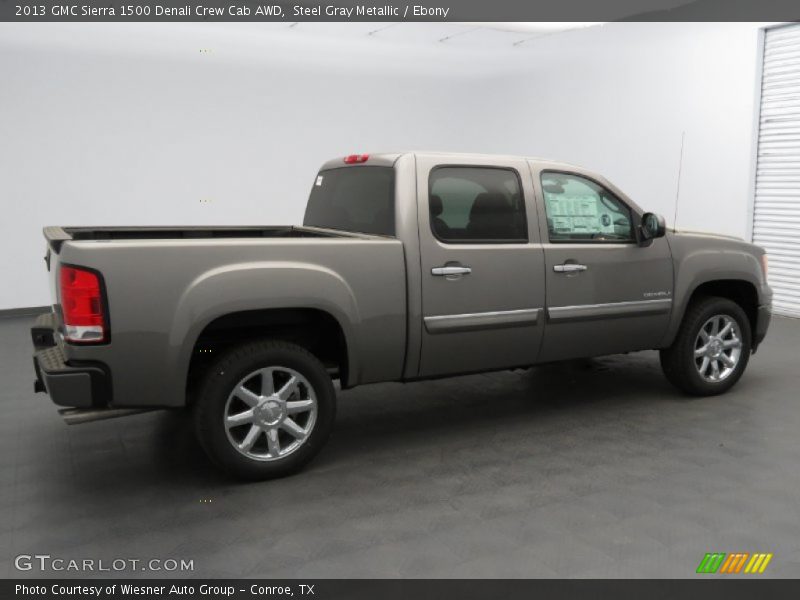 Steel Gray Metallic / Ebony 2013 GMC Sierra 1500 Denali Crew Cab AWD