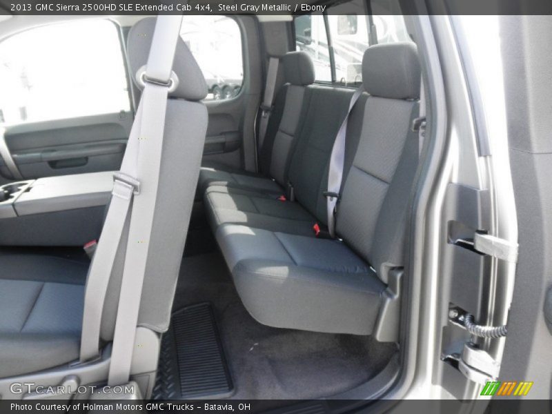 Rear Seat of 2013 Sierra 2500HD SLE Extended Cab 4x4