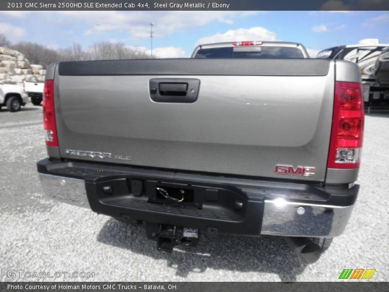 Steel Gray Metallic / Ebony 2013 GMC Sierra 2500HD SLE Extended Cab 4x4