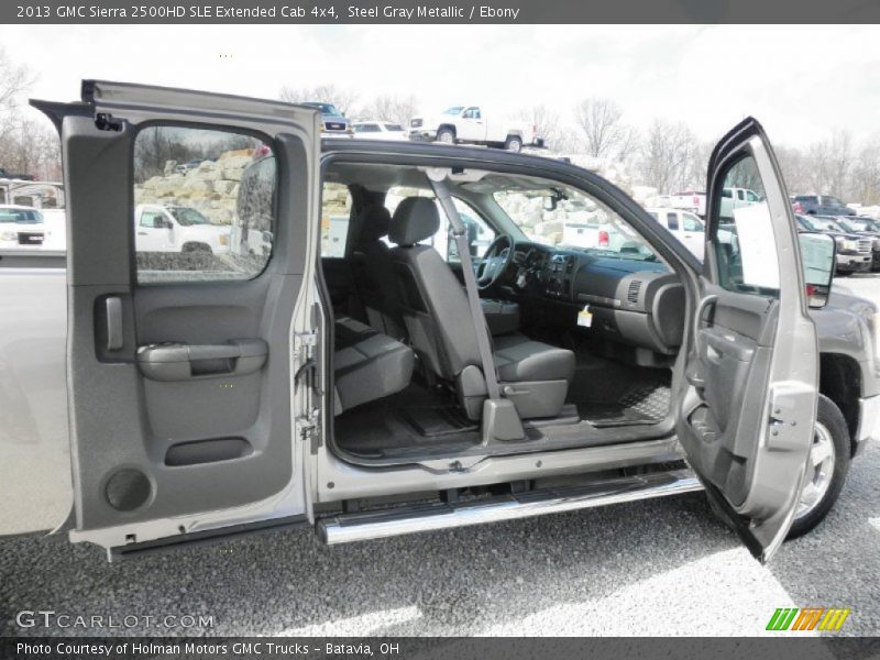 Steel Gray Metallic / Ebony 2013 GMC Sierra 2500HD SLE Extended Cab 4x4