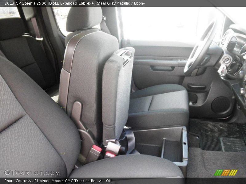 Steel Gray Metallic / Ebony 2013 GMC Sierra 2500HD SLE Extended Cab 4x4