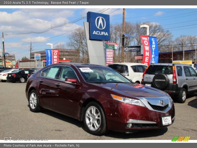 Basque Red Pearl / Taupe 2010 Acura TL 3.5 Technology