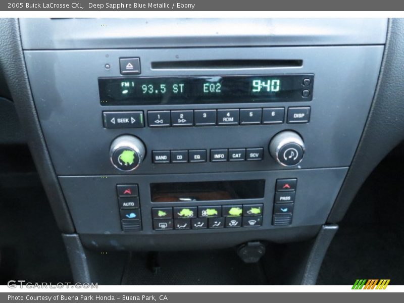 Controls of 2005 LaCrosse CXL