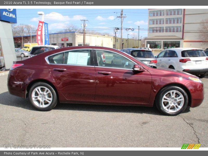 Basque Red Pearl / Taupe 2010 Acura TL 3.5 Technology