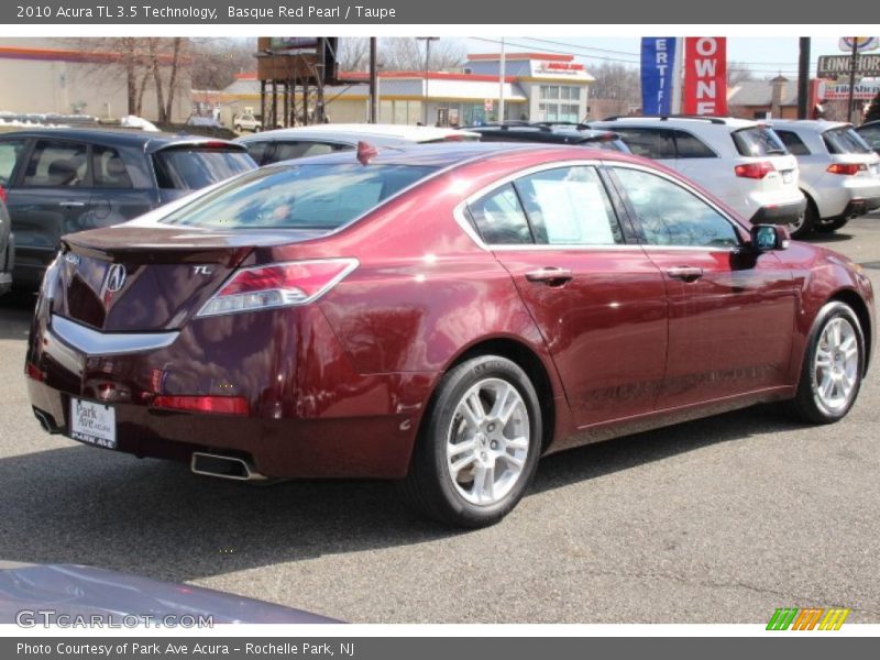 Basque Red Pearl / Taupe 2010 Acura TL 3.5 Technology
