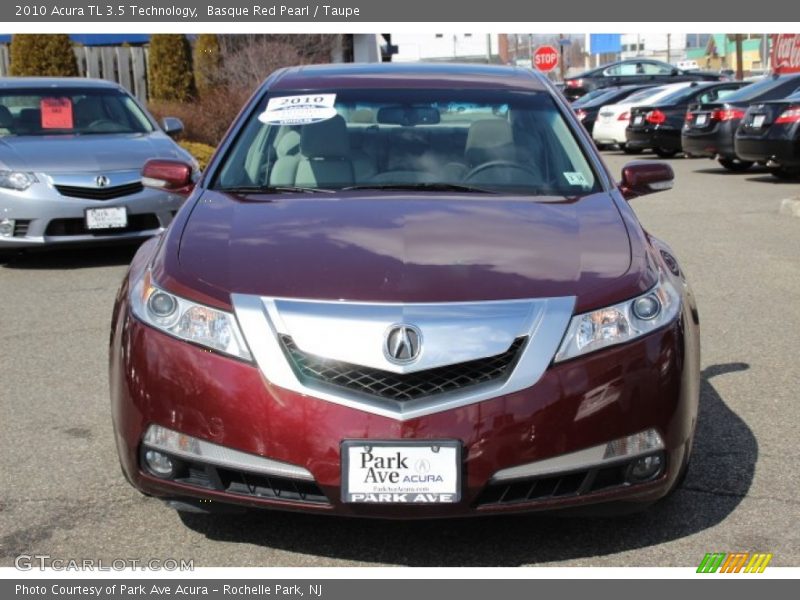 Basque Red Pearl / Taupe 2010 Acura TL 3.5 Technology