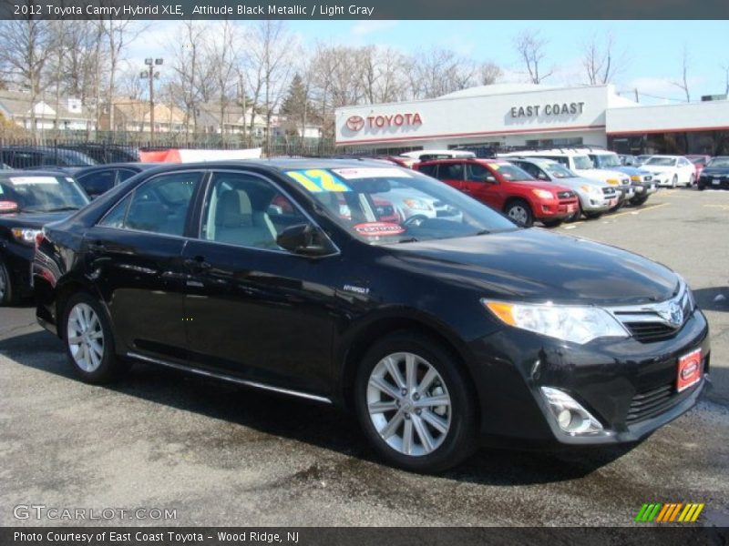 Attitude Black Metallic / Light Gray 2012 Toyota Camry Hybrid XLE