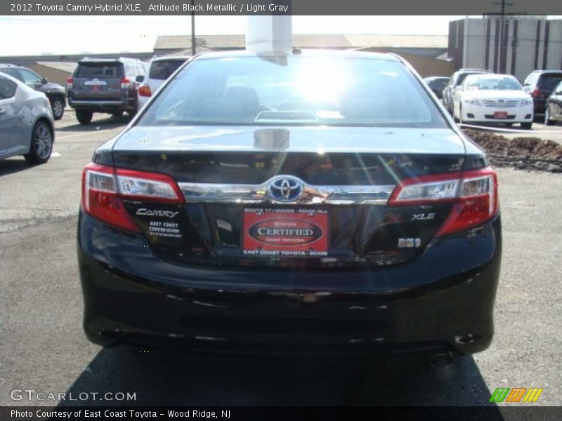 Attitude Black Metallic / Light Gray 2012 Toyota Camry Hybrid XLE