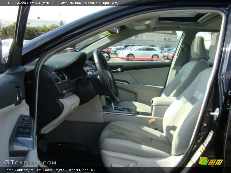Attitude Black Metallic / Light Gray 2012 Toyota Camry Hybrid XLE