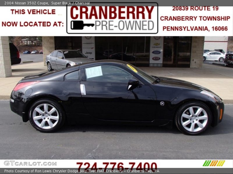 Super Black / Charcoal 2004 Nissan 350Z Coupe