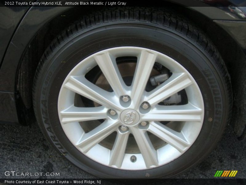 Attitude Black Metallic / Light Gray 2012 Toyota Camry Hybrid XLE