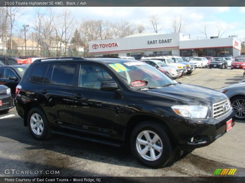 Black / Ash 2010 Toyota Highlander SE 4WD