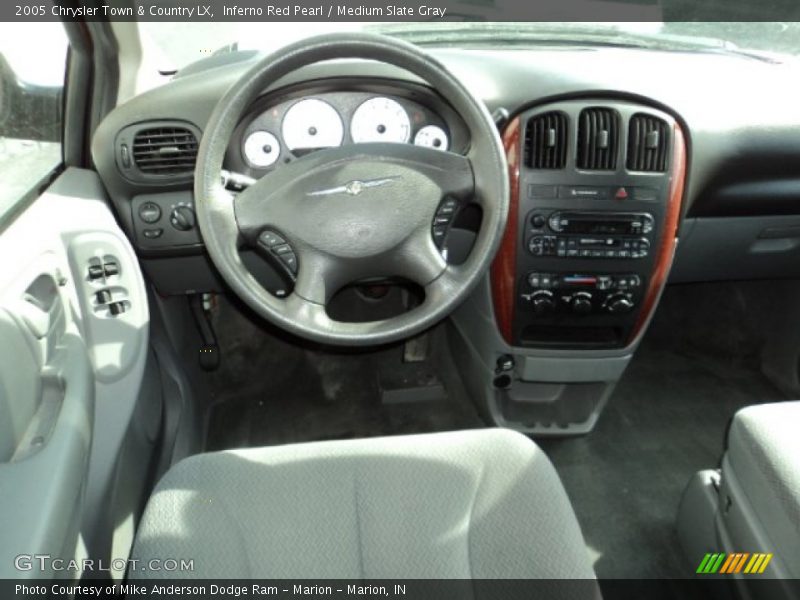 Inferno Red Pearl / Medium Slate Gray 2005 Chrysler Town & Country LX