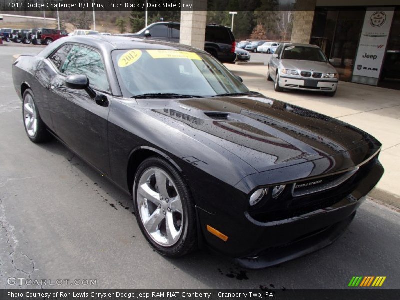 Pitch Black / Dark Slate Gray 2012 Dodge Challenger R/T Plus