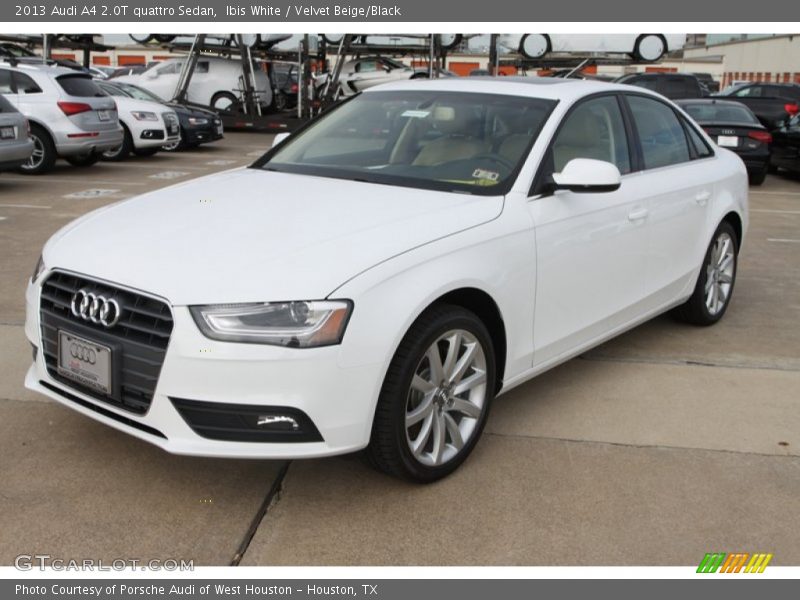 Ibis White / Velvet Beige/Black 2013 Audi A4 2.0T quattro Sedan