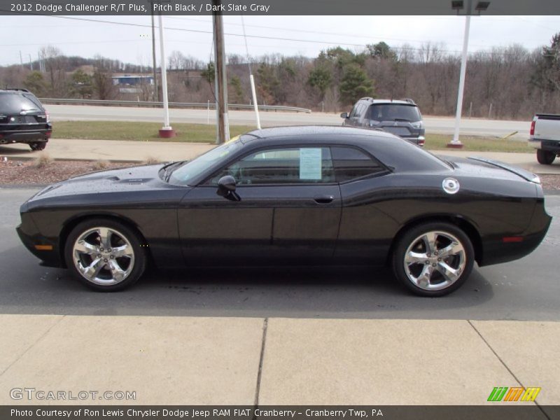 Pitch Black / Dark Slate Gray 2012 Dodge Challenger R/T Plus
