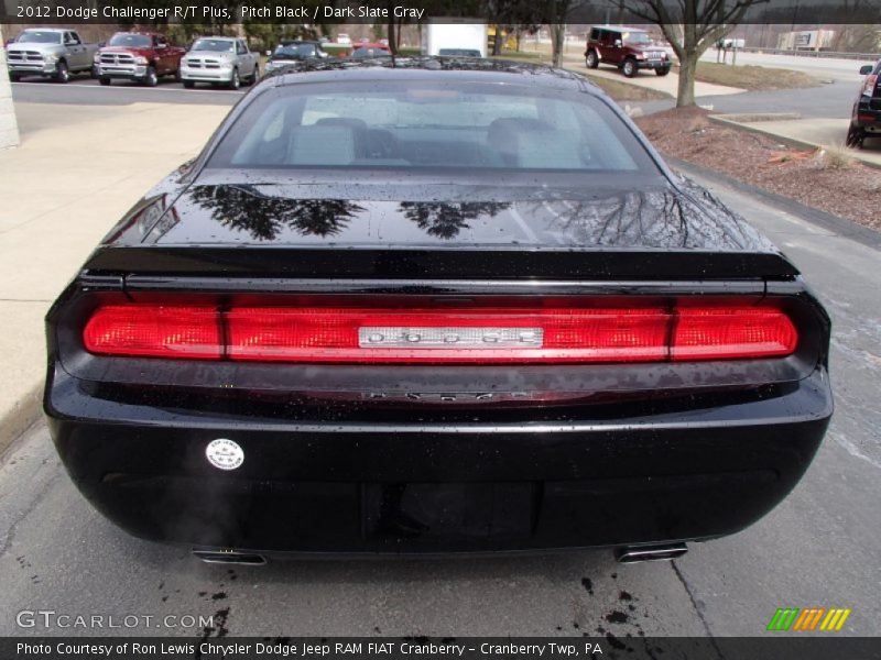 Pitch Black / Dark Slate Gray 2012 Dodge Challenger R/T Plus