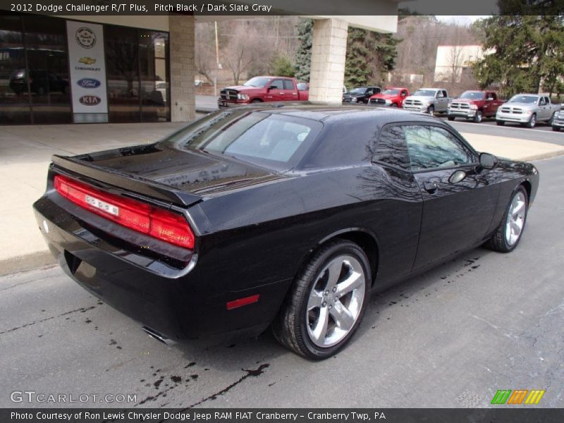 Pitch Black / Dark Slate Gray 2012 Dodge Challenger R/T Plus