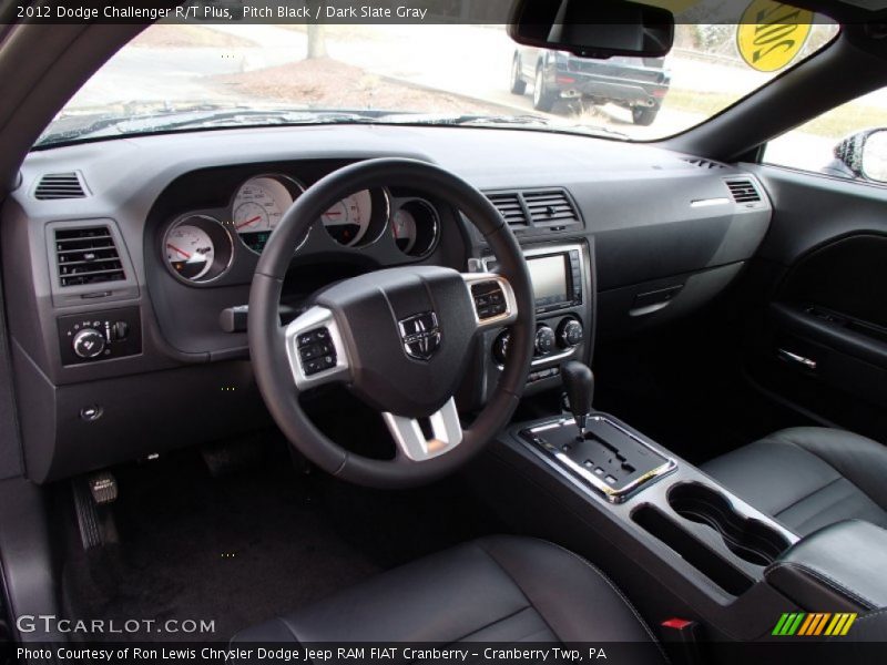 Pitch Black / Dark Slate Gray 2012 Dodge Challenger R/T Plus